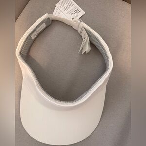 White Lululemon removable sweatband Visor